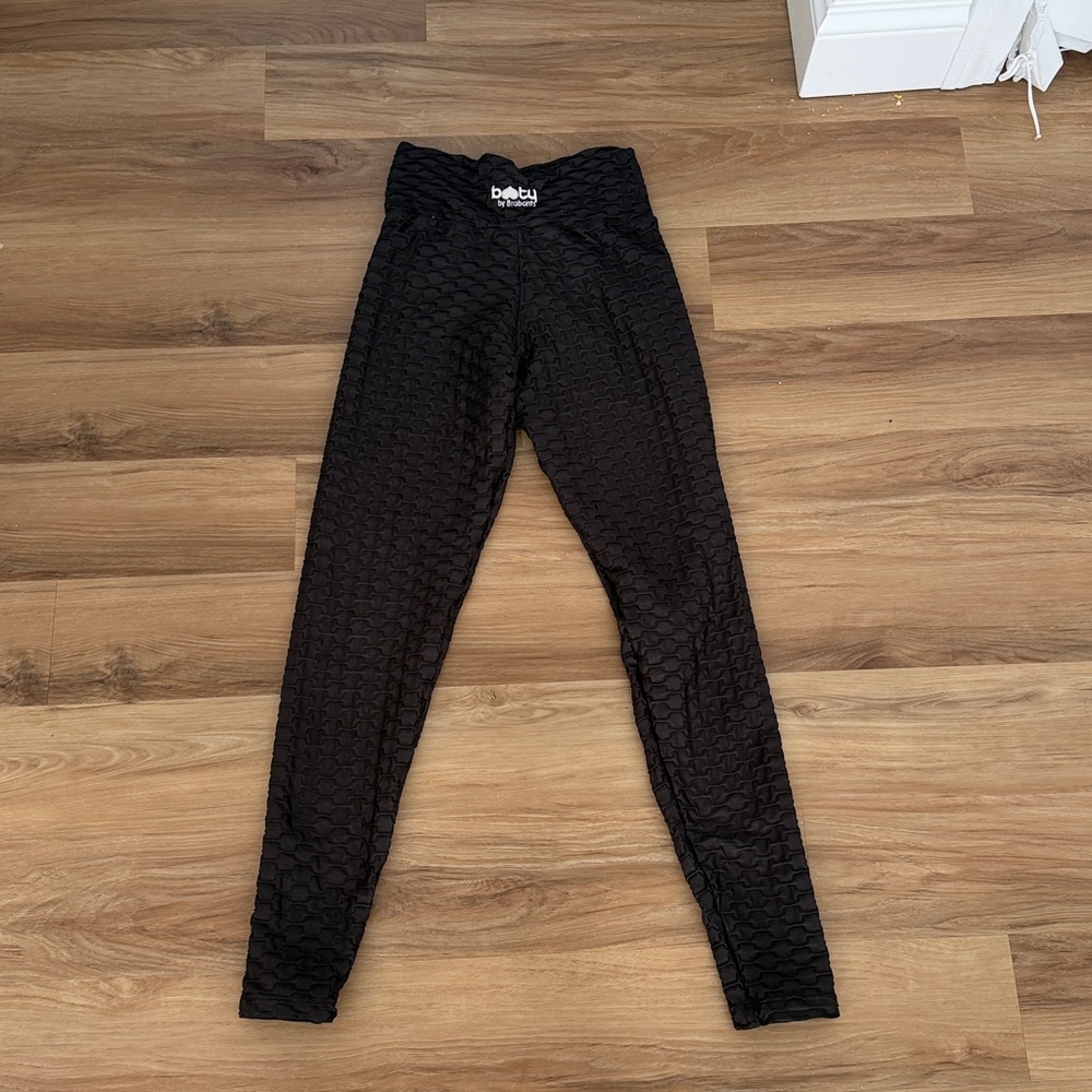 Booty by Brabants Black Textured Leggings